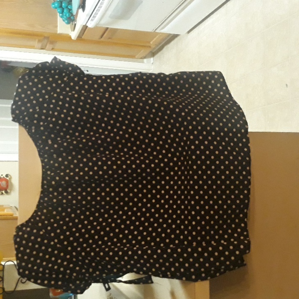 poke dot blouse